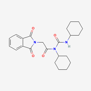 n-Cyclohexyl-n-(cyclohexylcarbamoyl)-2-(1,3-dioxo-1,3-dihydro-2h-isoindol-2-yl)acetamide