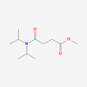 molecular formula C11H21NO3 B14006343 Methyl 4-(dipropan-2-ylamino)-4-oxobutanoate CAS No. 6942-22-9