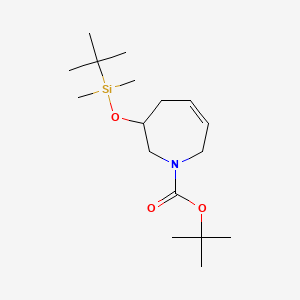 1-Boc-3-[(tert-butyldimethylsilyl)oxy]-2,3,4,7-tetrahydro-1H-azepine