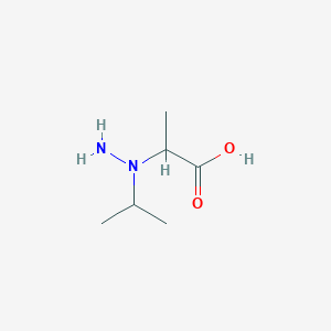 Propanoicacid, 2-[1-(1-methylethyl)hydrazinyl]-