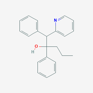 molecular formula C22H23NO B14006384 1,2-Diphenyl-1-(pyridin-2-yl)pentan-2-ol CAS No. 16164-59-3