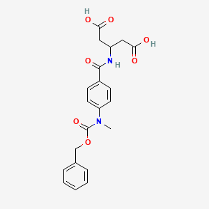 3-[(4-{[(Benzyloxy)carbonyl](methyl)amino}benzoyl)amino]pentanedioic acid