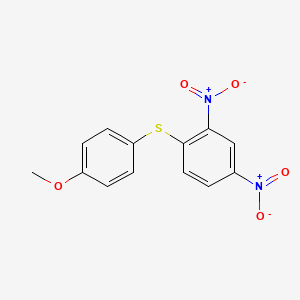 molecular formula C13H10N2O5S B14006454 1-[(4-Methoxyphenyl)sulfanyl]-2,4-dinitrobenzene CAS No. 1871-44-9