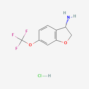 (3S)-6-(Trifluoromethoxy)-2,3-dihydrobenzofuran-3-amine hydrochloride