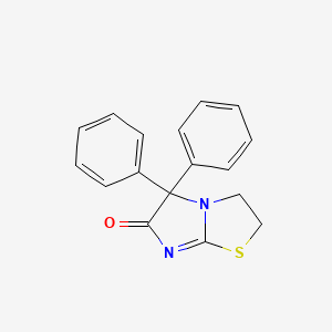 molecular formula C17H14N2OS B14006468 5,5-Diphenyl-2,3-dihydroimidazo[2,1-b][1,3]thiazol-6(5H)-one CAS No. 62476-42-0