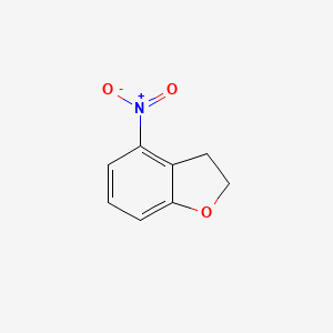 molecular formula C8H7NO3 B1400647 2,3-二氢-4-硝基苯并呋喃 CAS No. 1001756-96-2