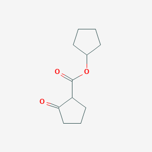 Cyclopentanecarboxylicacid, 2-oxo-, cyclopentyl ester