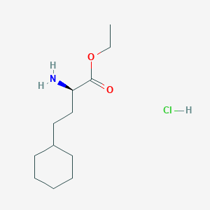 B1400653 Ethyl (2R)-2-Amino-4-cyclohexylbutanoate hydrochloride CAS No. 402825-02-9