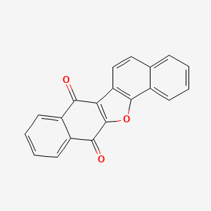 molecular formula C20H10O3 B14006564 12-oxapentacyclo[11.8.0.02,11.04,9.014,19]henicosa-1(13),2(11),4,6,8,14,16,18,20-nonaene-3,10-dione CAS No. 3561-04-4