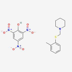 1-[(2-Methylphenyl)sulfanylmethyl]piperidine