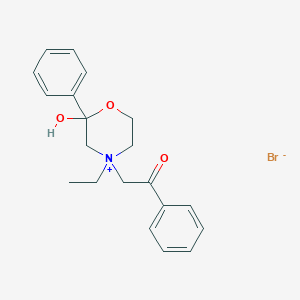 4-Ethyl-2-hydroxy-4-(2-oxo-2-phenylethyl)-2-phenylmorpholin-4-ium bromide