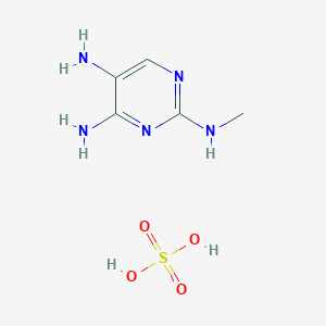 2-N-methylpyrimidine-2,4,5-triamine;sulfuric acid