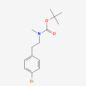 molecular formula C14H20BrNO2 B1400662 叔丁基 4-溴苯乙烯基(甲基)氨基甲酸酯 CAS No. 1191063-30-5