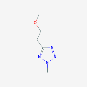 molecular formula C5H10N4O B14006640 5-(2-Methoxyethyl)-2-methyl-2h-tetrazole CAS No. 89365-14-0