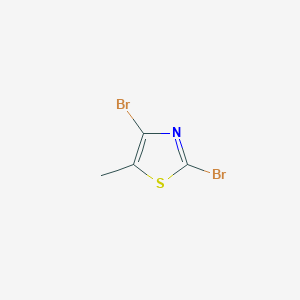 molecular formula C4H3Br2NS B1400670 2,4-Dibromo-5-methylthiazole CAS No. 1206708-88-4