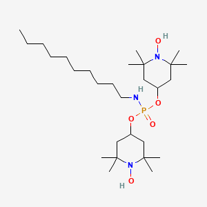 Bis(1-hydroxy-2,2,6,6-tetramethylpiperidin-4-yl) N-decylphosphoramidate