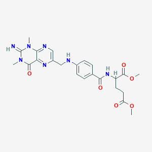 Dimethyl 2-[[4-[(2-imino-1,3-dimethyl-4-oxo-pteridin-6-yl)methylamino]benzoyl]amino]pentanedioate