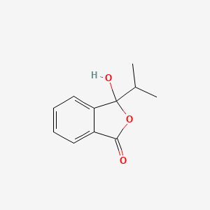 molecular formula C11H12O3 B14006729 3-Hydroxy-3-propan-2-yl-2-benzofuran-1-one CAS No. 6962-79-4