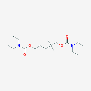 [5-(diethylcarbamoyloxy)-4,4-dimethylpentyl] N,N-diethylcarbamate