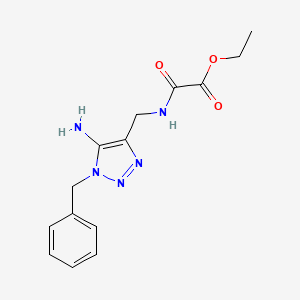 Ethyl 2-[(5-amino-1-benzyltriazol-4-yl)methylamino]-2-oxoacetate