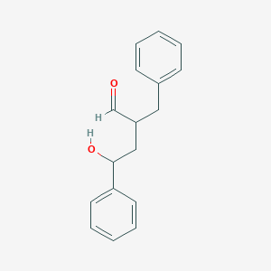 molecular formula C17H18O2 B14006786 2-Benzyl-4-hydroxy-4-phenylbutanal CAS No. 36867-08-0