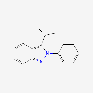 molecular formula C16H16N2 B14006818 2H-Indazole, 3-(1-methylethyl)-2-phenyl- CAS No. 75379-01-0