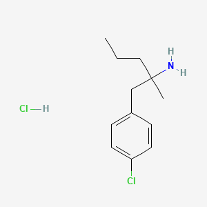 1-(4-Chlorophenyl)-2-methylpentan-2-amine;hydrochloride