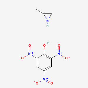 molecular formula C9H10N4O7 B14006843 2-Methylaziridine;2,4,6-trinitrophenol CAS No. 21384-39-4