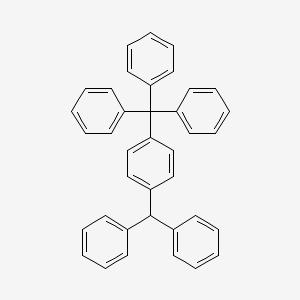 molecular formula C38H30 B14006859 p-Benzhydryltetraphenylmethan CAS No. 3416-63-5