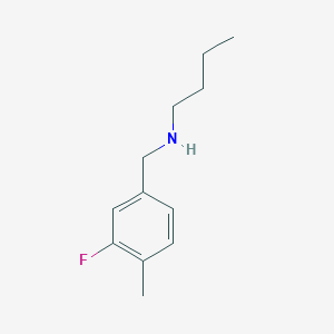 molecular formula C12H18FN B1400686 丁基[(3-氟-4-甲基苯基)甲基]胺 CAS No. 1178151-38-6