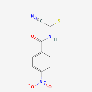 N-(Cyano(methylthio)methyl)-p-nitrobenzamide