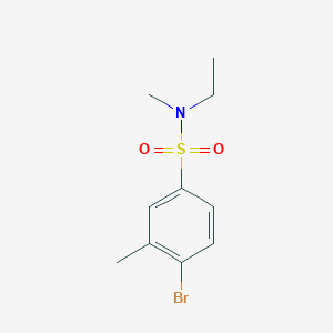 molecular formula C10H14BrNO2S B1400687 4-Bromo-N-ethyl-N,3-dimethylbenzene-1-sulfonamide CAS No. 1182970-56-4
