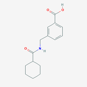 molecular formula C15H19NO3 B1400688 3-[(Cyclohexylformamido)methyl]benzoic acid CAS No. 1184069-53-1