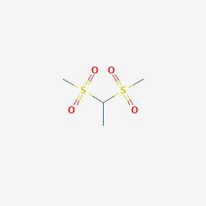 molecular formula C4H10O4S2 B14006881 1,1-Bis(methylsulfonyl)ethane CAS No. 38564-69-1