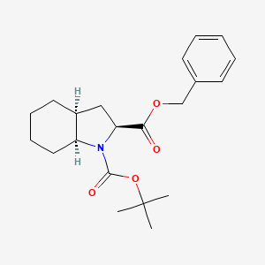 2-O-benzyl 1-O-tert-butyl (2S,3aS,7aS)-2,3,3a,4,5,6,7,7a-octahydroindole-1,2-dicarboxylate