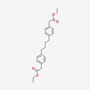 Diethyl 2,2'-(butane-1,4-diyldibenzene-4,1-diyl)diacetate