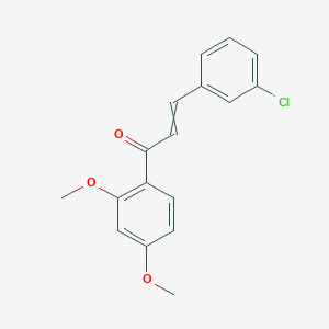 3-(3-chlorophenyl)-1-(2,4-dimethoxyphenyl)prop-2-en-1-one