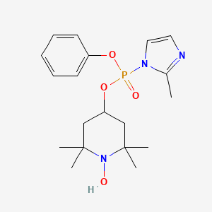 1-Hydroxy-2,2,6,6-tetramethyl-4-[(2-methylimidazol-1-yl)-phenoxyphosphoryl]oxypiperidine