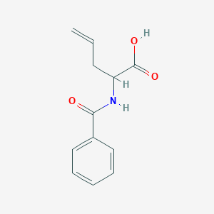 molecular formula C12H13NO3 B14006982 2-Benzamidopent-4-enoic acid CAS No. 72685-15-5