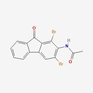 N-(1,3-dibromo-9-oxofluoren-2-yl)acetamide