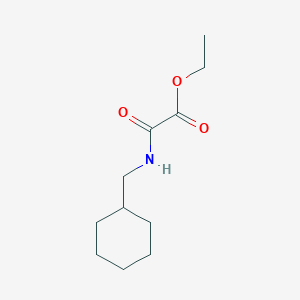 molecular formula C11H19NO3 B1400700 Acetic acid, 2-[(cyclohexylmethyl)amino]-2-oxo-, ethyl ester CAS No. 1178366-59-0