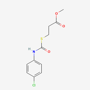 Methyl 3-[(4-chlorophenyl)carbamoylsulfanyl]propanoate