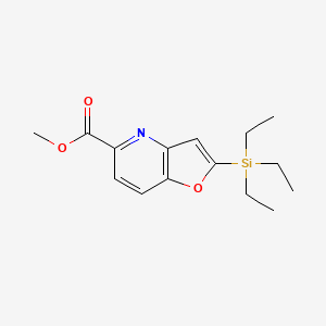 Methyl 2-(triethylsilyl)furo[3,2-b]pyridine-5-carboxylate