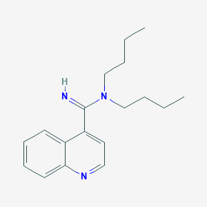 N,N-dibutylquinoline-4-carboximidamide