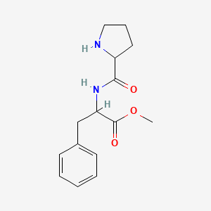 molecular formula C15H20N2O3 B14007024 Methyl 3-phenyl-2-(pyrrolidine-2-carbonylamino)propanoate CAS No. 54793-80-5