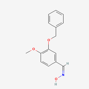 molecular formula C15H15NO3 B14007031 3-Benzyloxy-4-methoxy-benzaldehyde oxime 