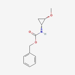 molecular formula C12H15NO3 B14007036 Benzyl ((1R,2S)-2-methoxycyclopropyl)carbamate 