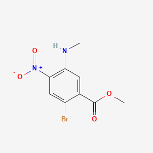 Methyl 2-bromo-5-(methylamino)-4-nitrobenzoate