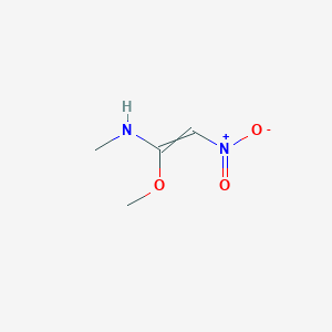 molecular formula C4H8N2O3 B14007042 1-methoxy-N-methyl-2-nitroethenamine 