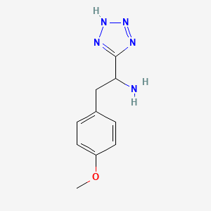 2-(4-methoxyphenyl)-1-(2H-tetrazol-5-yl)ethanamine